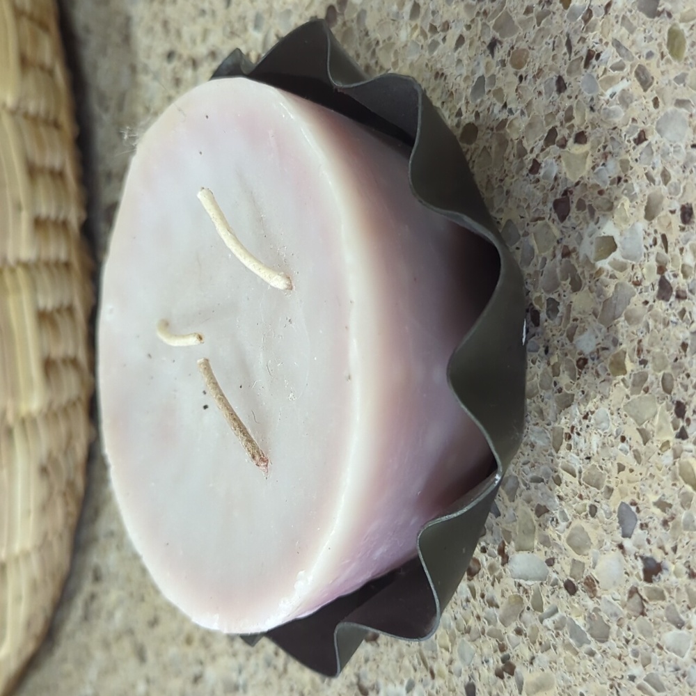 Cinnamon Candle and candle holder